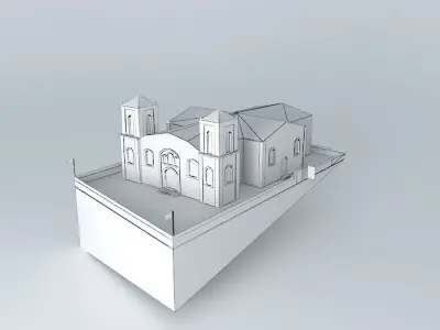 Church HOLY TRINITY-OVER CITY KYPARISSIA Free 3D model