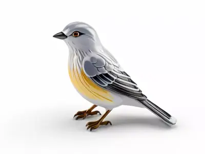 Realistic LowPoly Bird 3D Model Low-poly 3D model