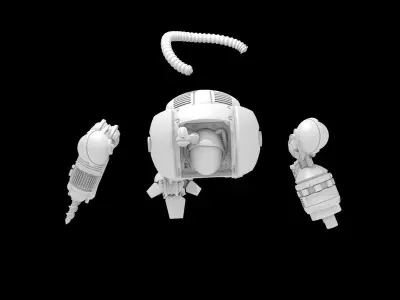 BIPED VEHICLE - 3D PRINTING MODEL 3D print model
