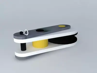 Simple pulley 3D model