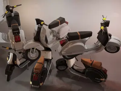 motorcycle electric scooter   electric bike 3D model