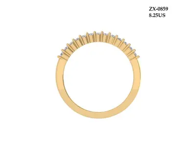 Wedding Band 3D print model 10