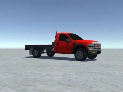 Industrial Truck 1 Low-poly 3D model