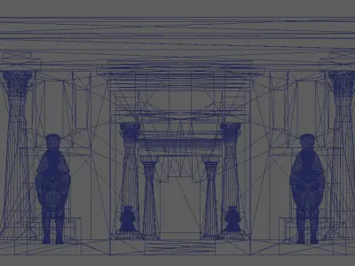 Egypt Ancient 3d Model Low-poly 3D model