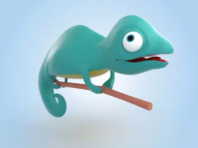 Chameleon 3D model