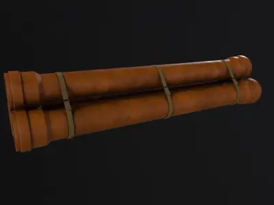 Drain Pipes 3D Model Low-poly 3D model