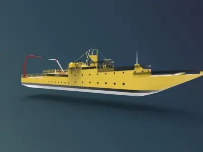 research ship type Y 3D model