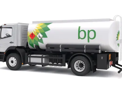 Mercedes-Benz Axor BP Truck Tanker 3D model