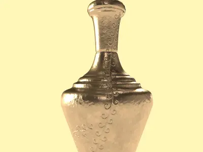 Copper Pitcher Low-poly 3D model