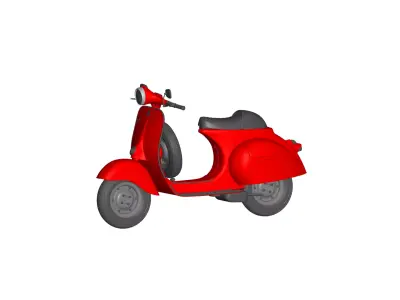 Vespa Cafe Racer 3D model