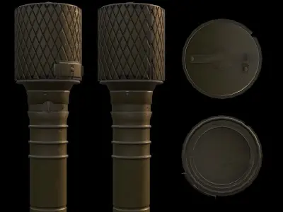 RGD-33 Hand Grenade GameReady Low-poly 3D model