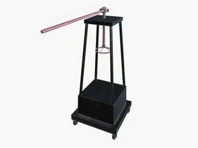 Tools Trolley Low-poly 3D model 4