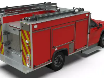 SILVERADO 2027 FIRE TRUCK 3D model