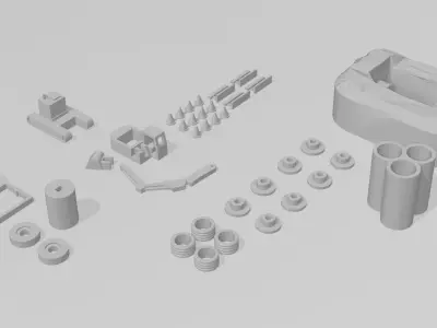Road Work Site by Outland Models 3D Printable 3D print model
