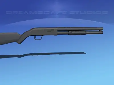 Tactical 12 Gauge Shotgun  3D model