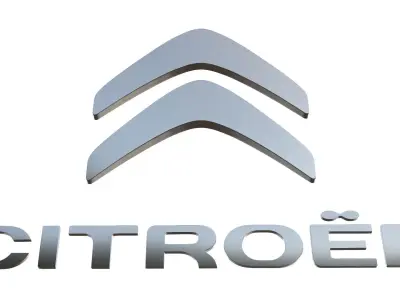citroen logo 3D model by 3dlogoman