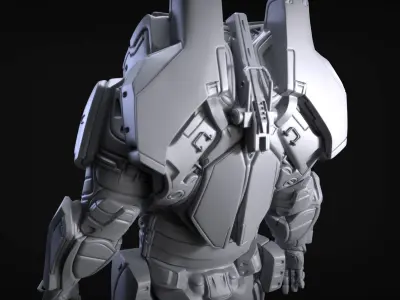 Sci-Fi Armor 9 Sculpt 3D model