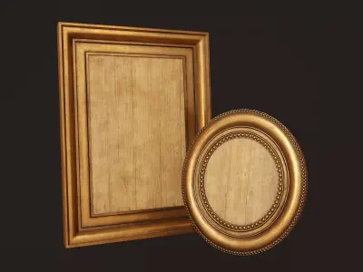 Picture Frames - PBR Game Ready  Free low-poly 3D model