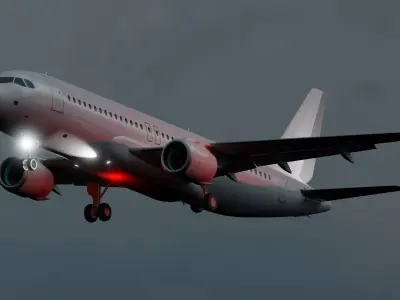 A320 NEO Low-poly 3D model