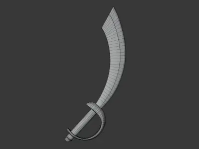 Pirate Sword 3D model get