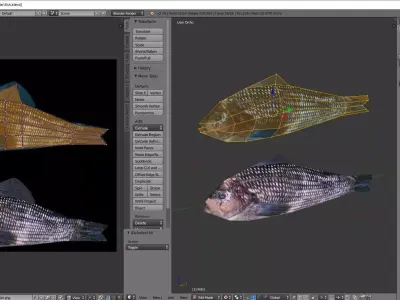 Fish ultra low poly Low-poly 3D model