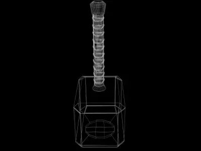 Thors Hammer Free low-poly 3D model