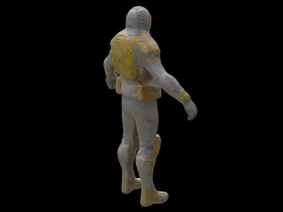 Sci fi Character Robot Low-poly 3D model