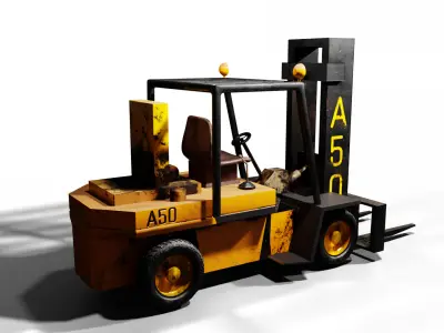 Fork Lift Low-poly 3D model purchase