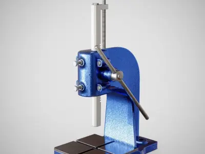 Precision Bench Press - Generic 01 Clean Low-poly 3D model