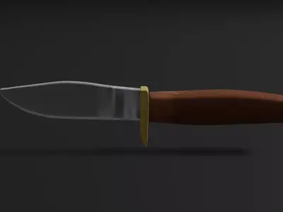 Combat Knife 3D model 4