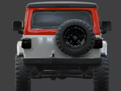 Off-Road Adventure Jeep 3D Model Low-poly 3D model