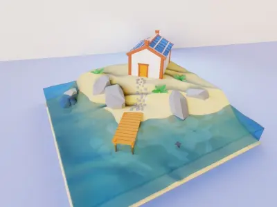  House by the sea 3D model