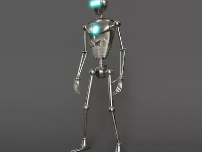 Humanoid Robot Low-poly 3D model buy
