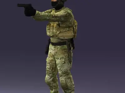 000017 Soldier 0510 3dp 3D print model