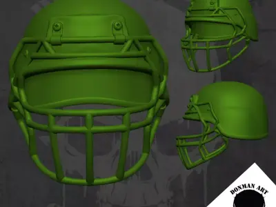 Grid Iron Helmet for 6 inch action figures 3D print model purchase