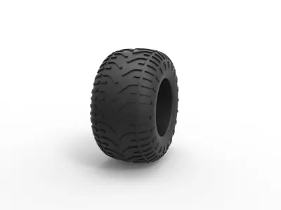 Low pressure tire 6 Scale 1 to 25 3D print model