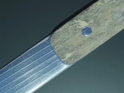 Old Ruined Knife Free 3D model