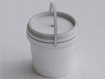 plastic bucket 5l 3D model