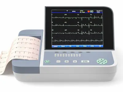 Electrocardiograph Machine 3D model