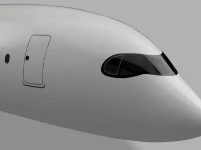 A350 nose section Free 3D model