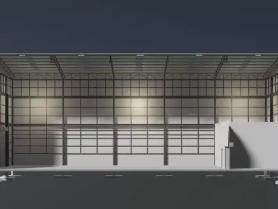 Warehouse in section cut 24i18 3D model
