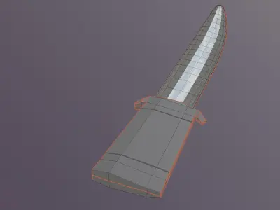 Squad knife  Low-poly 3D model