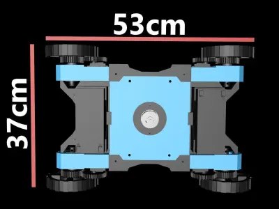 Lawnmower robot  3D print model