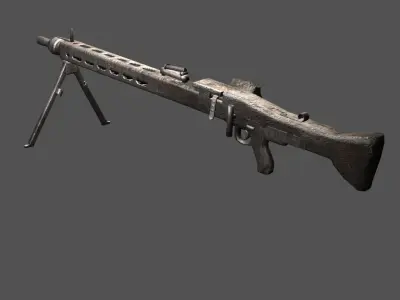 MG3 Machine gun Low-poly 3D model