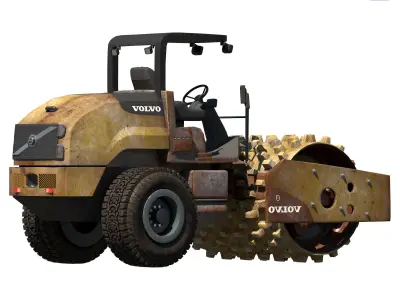 volvo sd45b roller 3D model