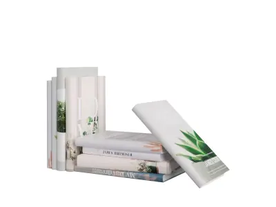 Books Set 04 Free low-poly 3D model