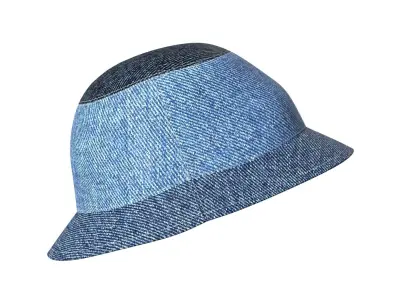 Denim Bucket Hat 3D model