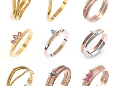 Engagement Rings Free 3D model purchase