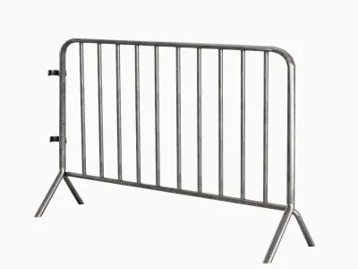 Fence Barrier 07 Low-poly 3D model