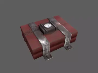 Time Bomb Low-poly 3D model